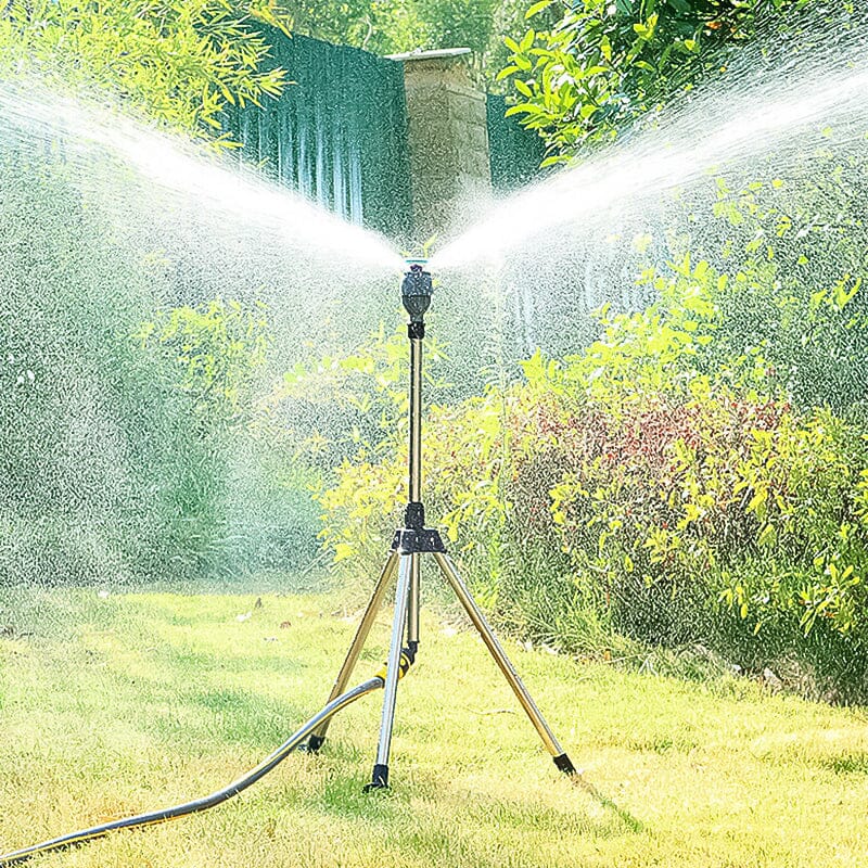 Tripod Sprinkler 360 Degree Rotation Height Adjustable Stainless Steel