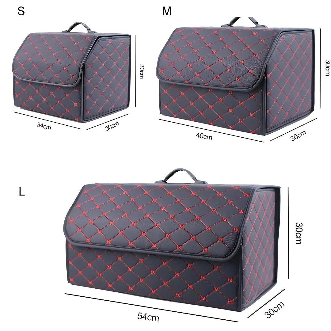 Trunk Organizer Foldable Synthetic Leather Reinforced Panels