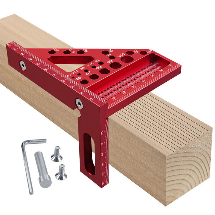 Try Square Anodized Aluminum Drill Guide & Angle Marks