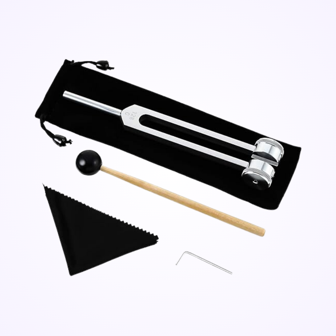 Tuning Fork 128 Hz Aluminum Alloy Striker & Pouch