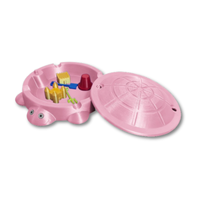 Turtle Sandbox Compact Removable Shell Sand & Accessories
