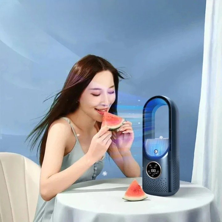 USB Air Cooler Tower Evaporative Cooling 100ml Tank Whisper-Quiet