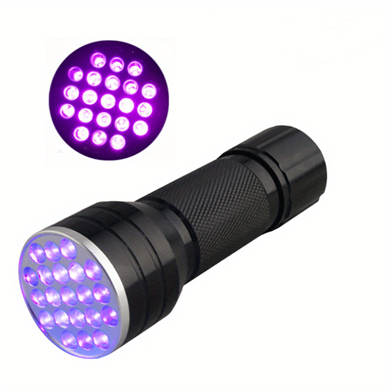 UV Flashlight 395nm Adjustable Brightness IPX4
