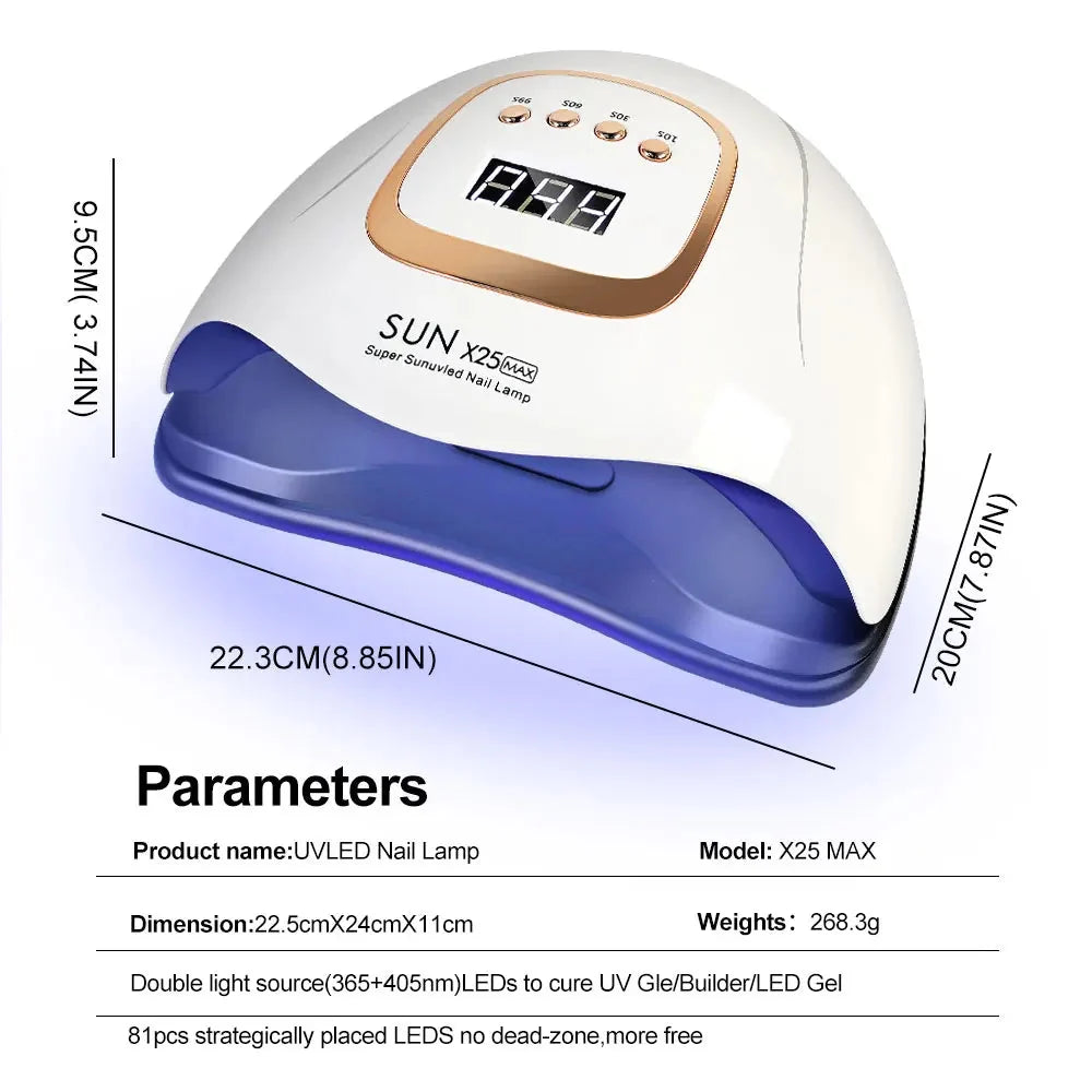 UV/LED Nail Lamp 81-LED Fast Curing Auto Sensor