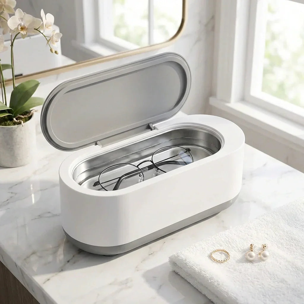 Ultrasonic Cleaner 42,000 Vibrations One-Button Jewelry Cleaning
