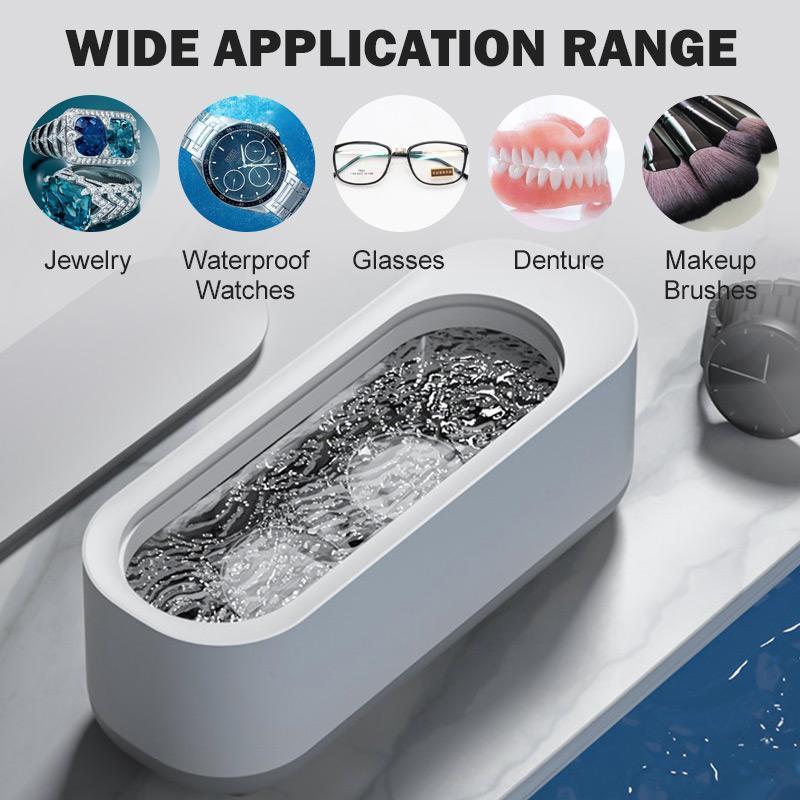 Ultrasonic Cleaner USB Powered Compact 3-Minute Clean