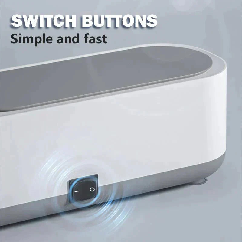 Ultrasonic Cleaner USB Rechargeable 3-Minute Deep Clean