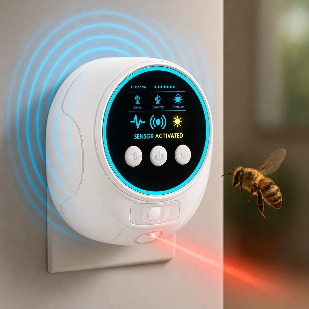 Ultrasonic Pest Repeller Chemical-Free Plug-In 360 Degree Coverage