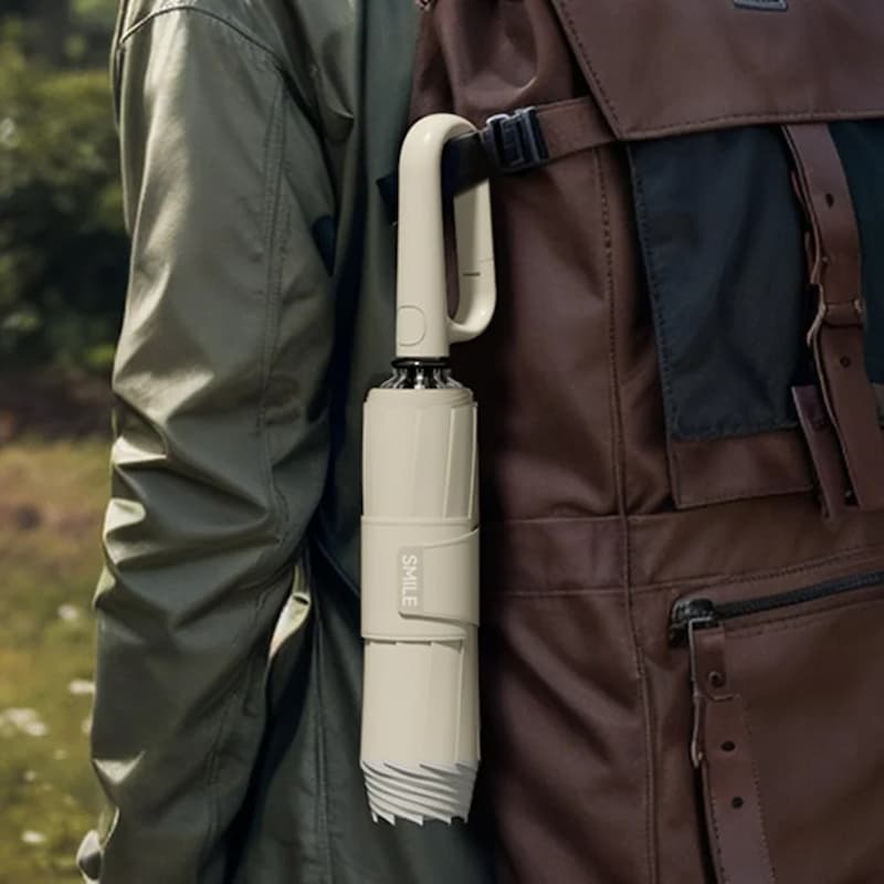 Umbrella Compact Automatic Water-Trap Folding Reflective Strip