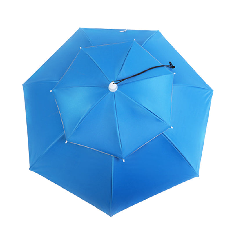 Umbrella Hat Hands-Free Ventilated 30 Inch Coverage
