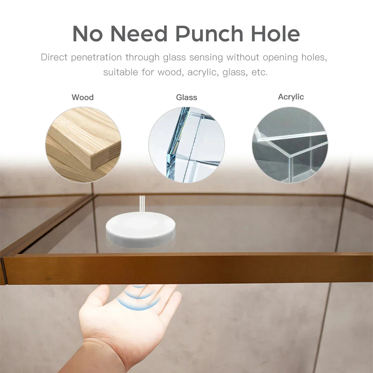 Under-Cabinet LED Light Motion Sensor & Touch Dimmer