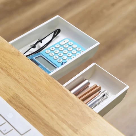 Under-Desk Drawer Hidden Self-Adhesive Set of 3