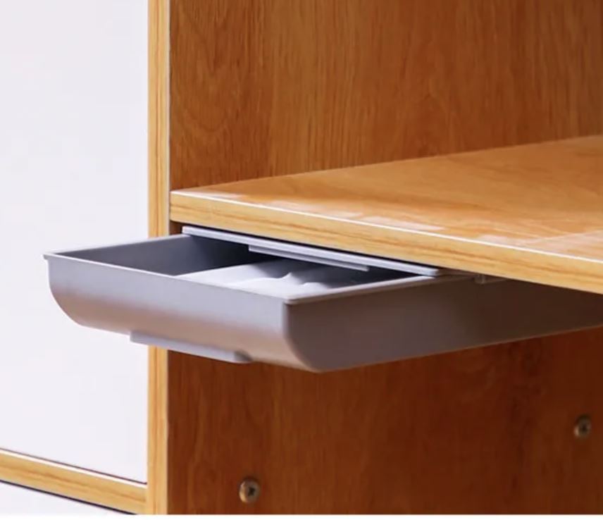 Under-Desk Drawer Hidden Self-Adhesive Set of 3