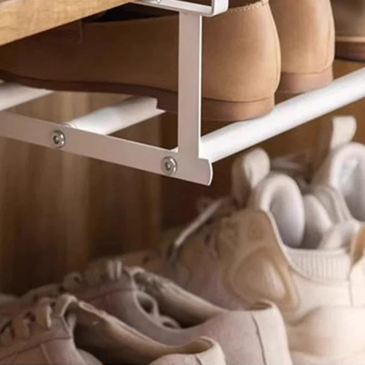 Under-Shelf Rack Tool-Free Installation Adjustable 30–50 Cm