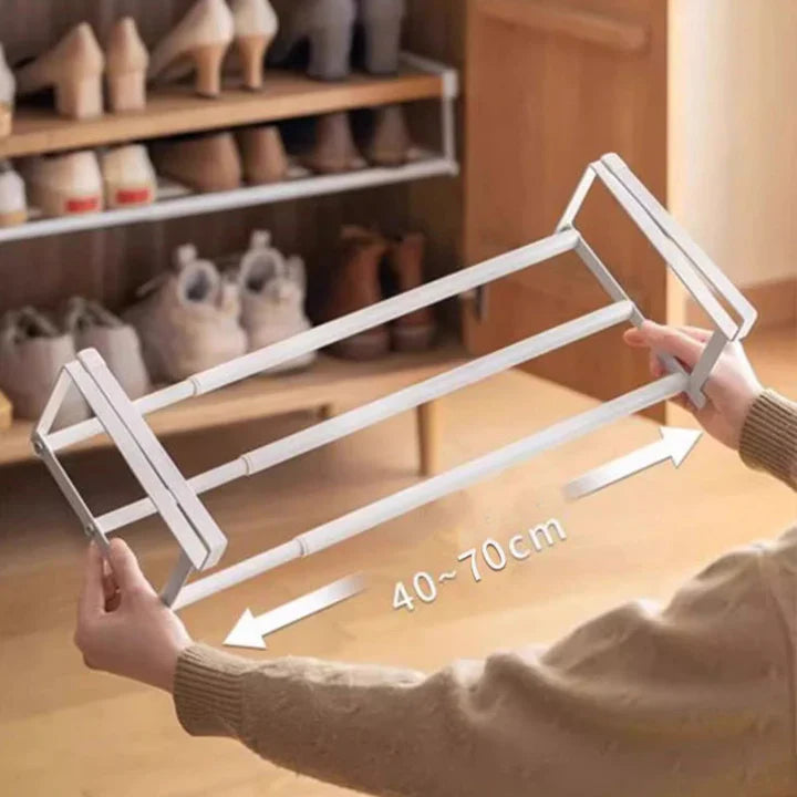 Under-Shelf Rack Tool-Free Installation Adjustable 30–50 Cm