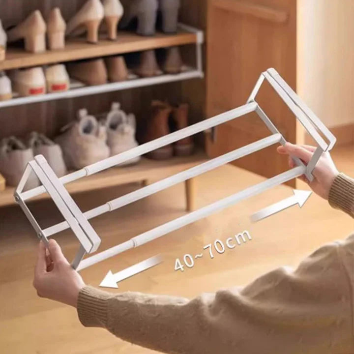 Under-Shelf Storage Slide-On No-Drill Iron Adjustable 30-50 cm