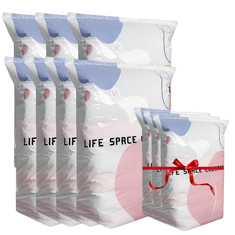 Vacuum Storage Bag No-Pump Compression Airtight & Moisture-Resistant