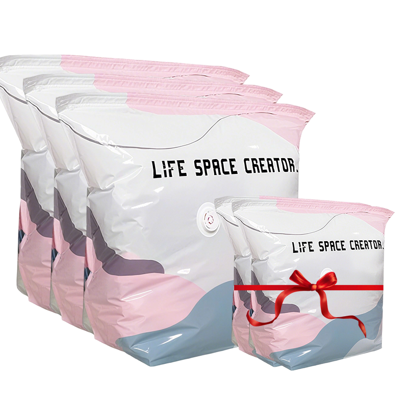 Vacuum Storage Bag No-Pump Compression Airtight & Moisture-Resistant