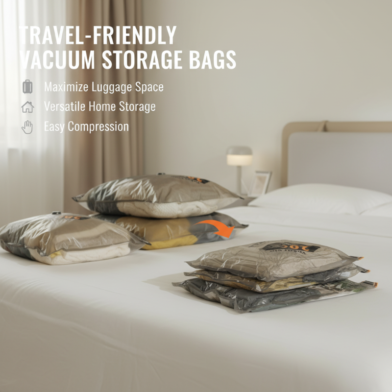 Vacuum Storage Bags Wireless USB-C Pump 75% Space-Saving