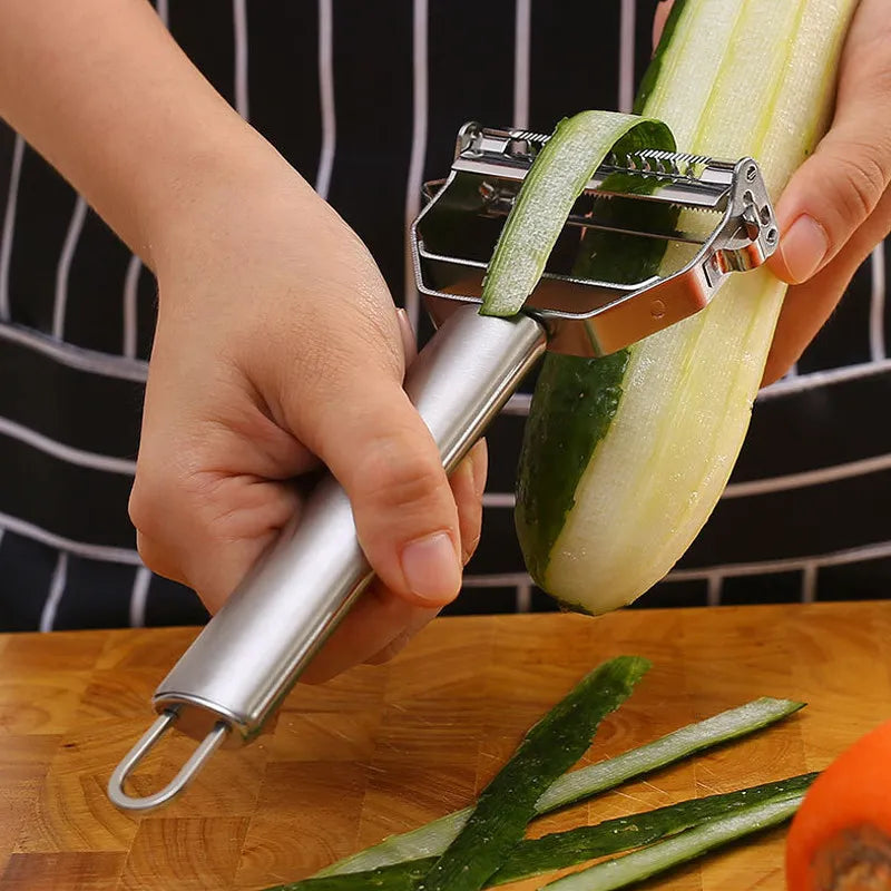 Vegetable Peeler Stainless Steel Blade Ergonomic Handle Dishwasher Safe