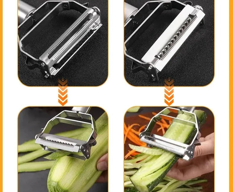 Vegetable Peeler Stainless Steel Blade Ergonomic Handle Dishwasher Safe