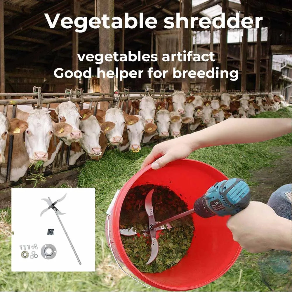 Vegetable Shredder Stainless Steel 4-Blade Compact