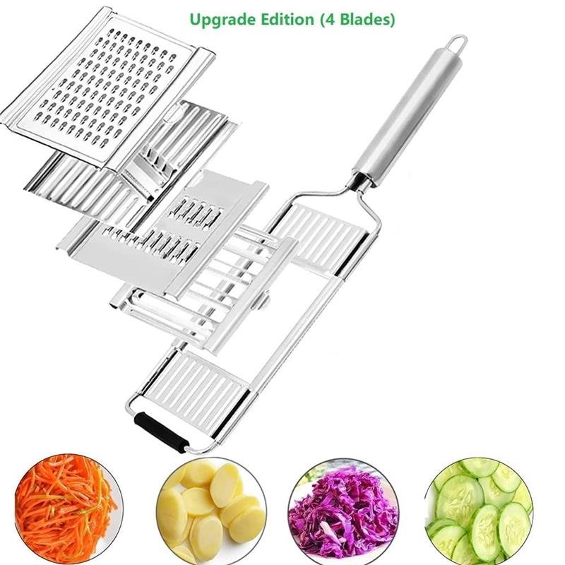 Vegetable Slicer Stainless Steel Interchangeable Heads