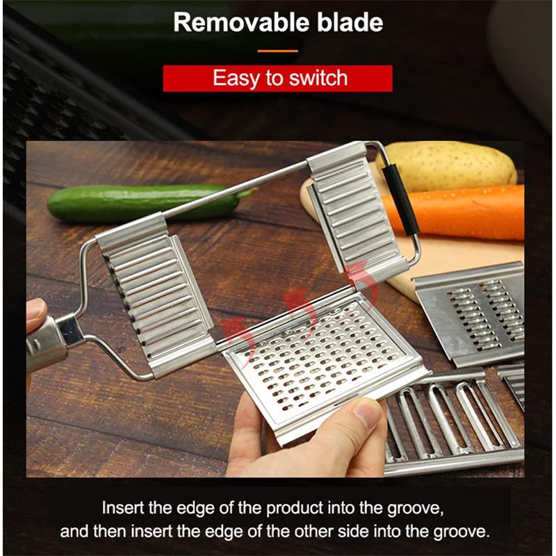 Vegetable Slicer Stainless Steel Interchangeable Heads