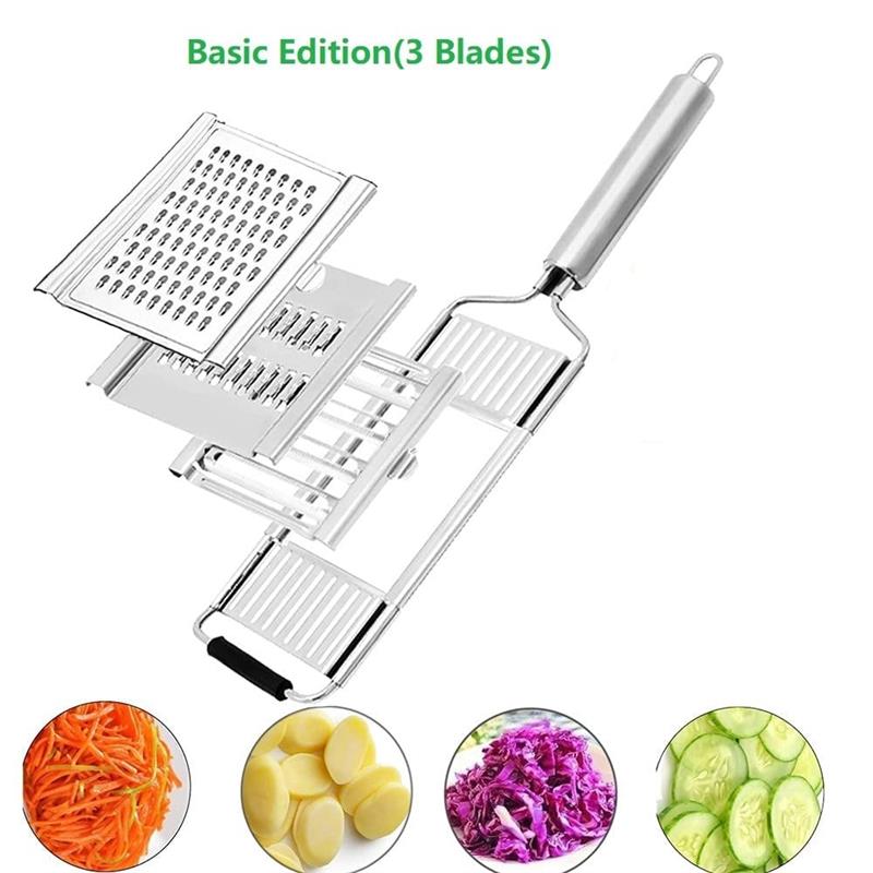Vegetable Slicer Stainless Steel Interchangeable Heads