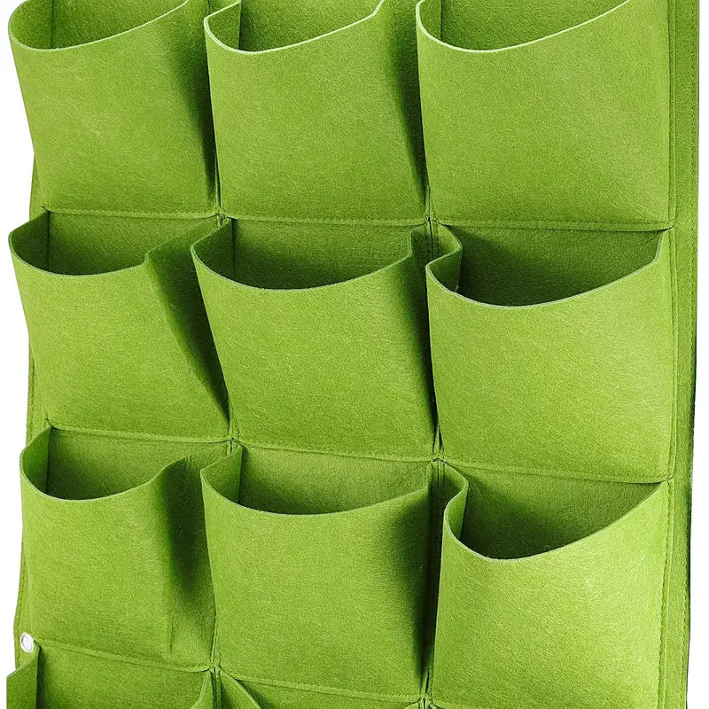 Vertical Felt Wall Planter 18 Pockets Indoor & Outdoor