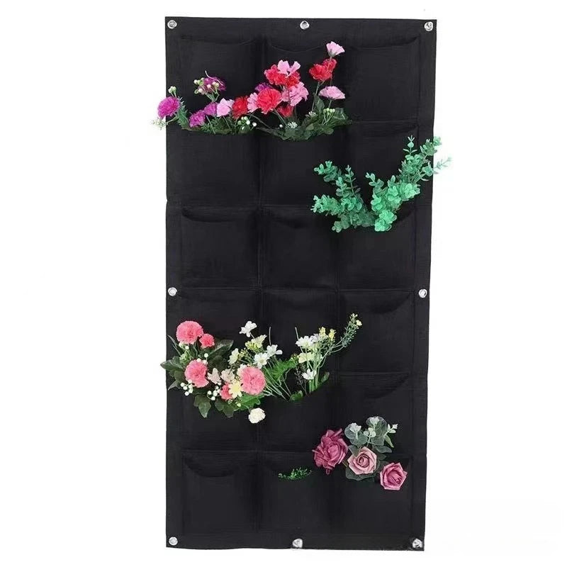 Vertical Felt Wall Planter 18 Pockets Indoor & Outdoor