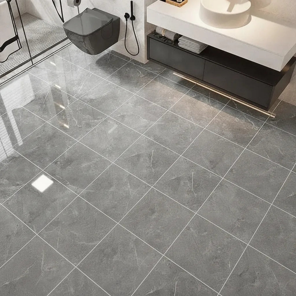 Vinyl Floor Tiles Peel-And-Stick Waterproof & Non-Slip