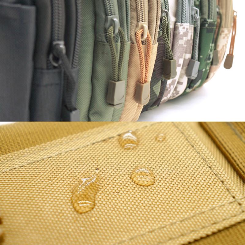 Waist Bag Water-Resistant Nylon Molle System Multiple Pockets