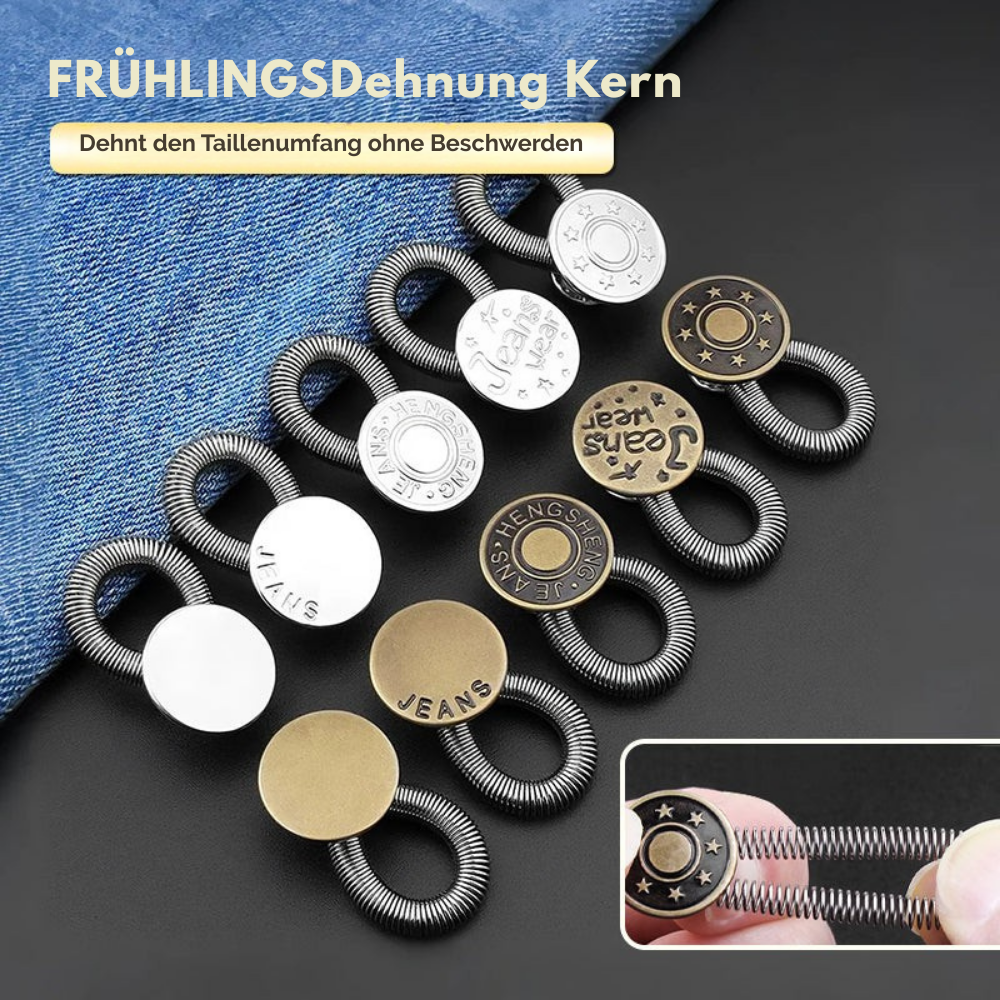 Waistband Extender Zinc Alloy Spring Clip & Tool-Free Attachment