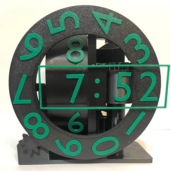 Wall Clock 3D Triaxial Design Resin