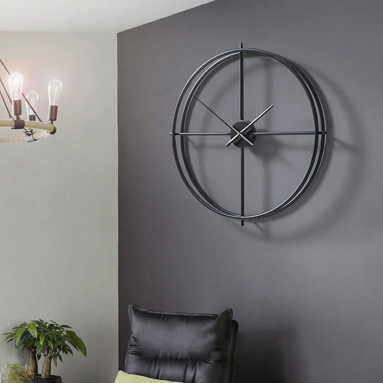 Wall Clock Minimalist Silent Sweep 19.7 Inch Iron