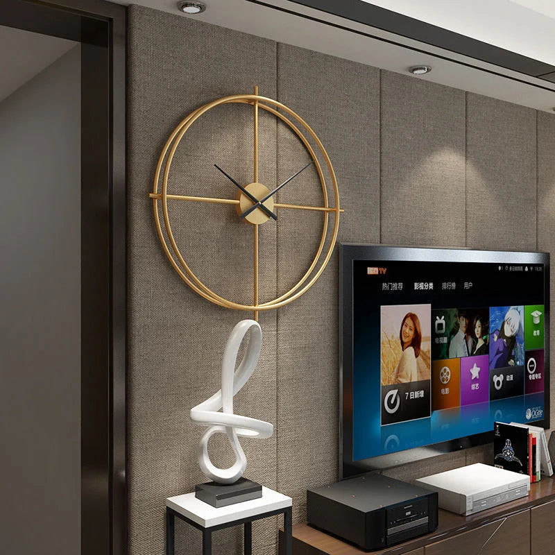 Wall Clock Minimalist Silent Sweep 19.7 Inch Iron