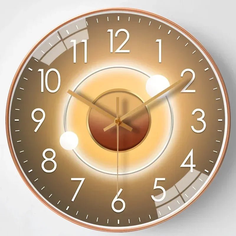 Wall Clock Silent Quartz Warm LED 20cm Diameter