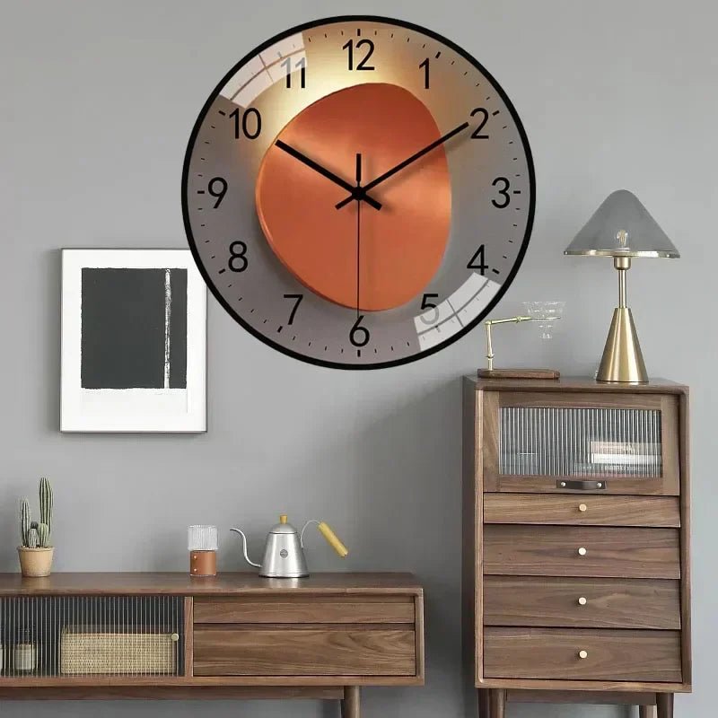 Wall Clock Silent Quartz Warm LED 20cm Diameter