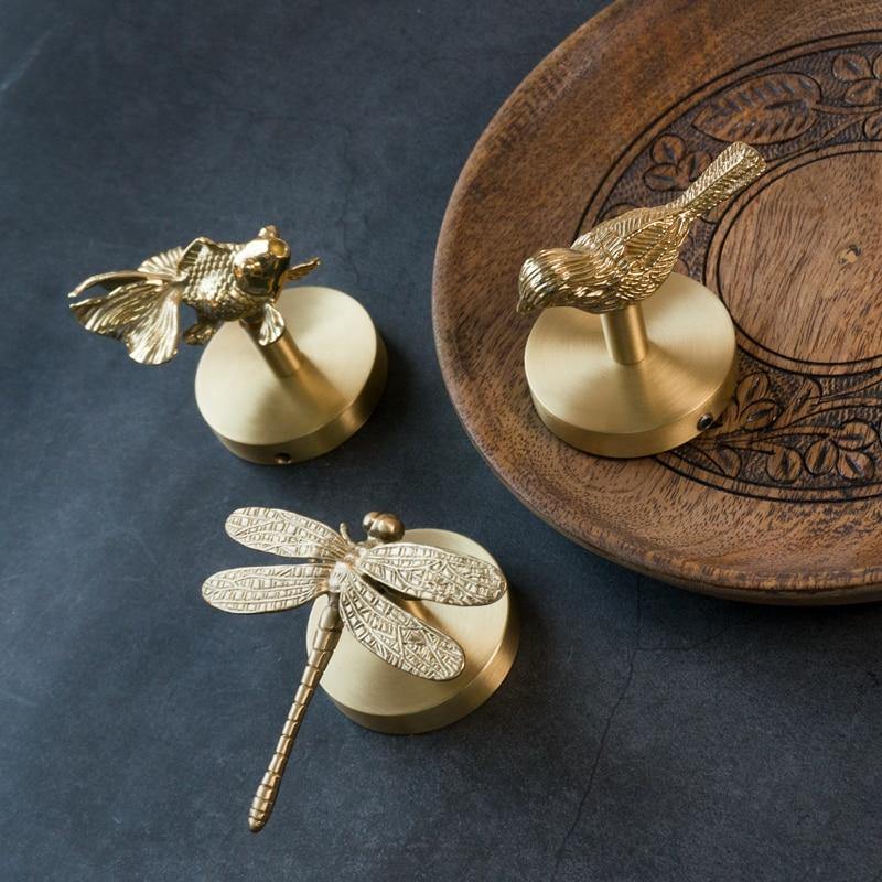 Wall Hook Solid Brass Animal Head