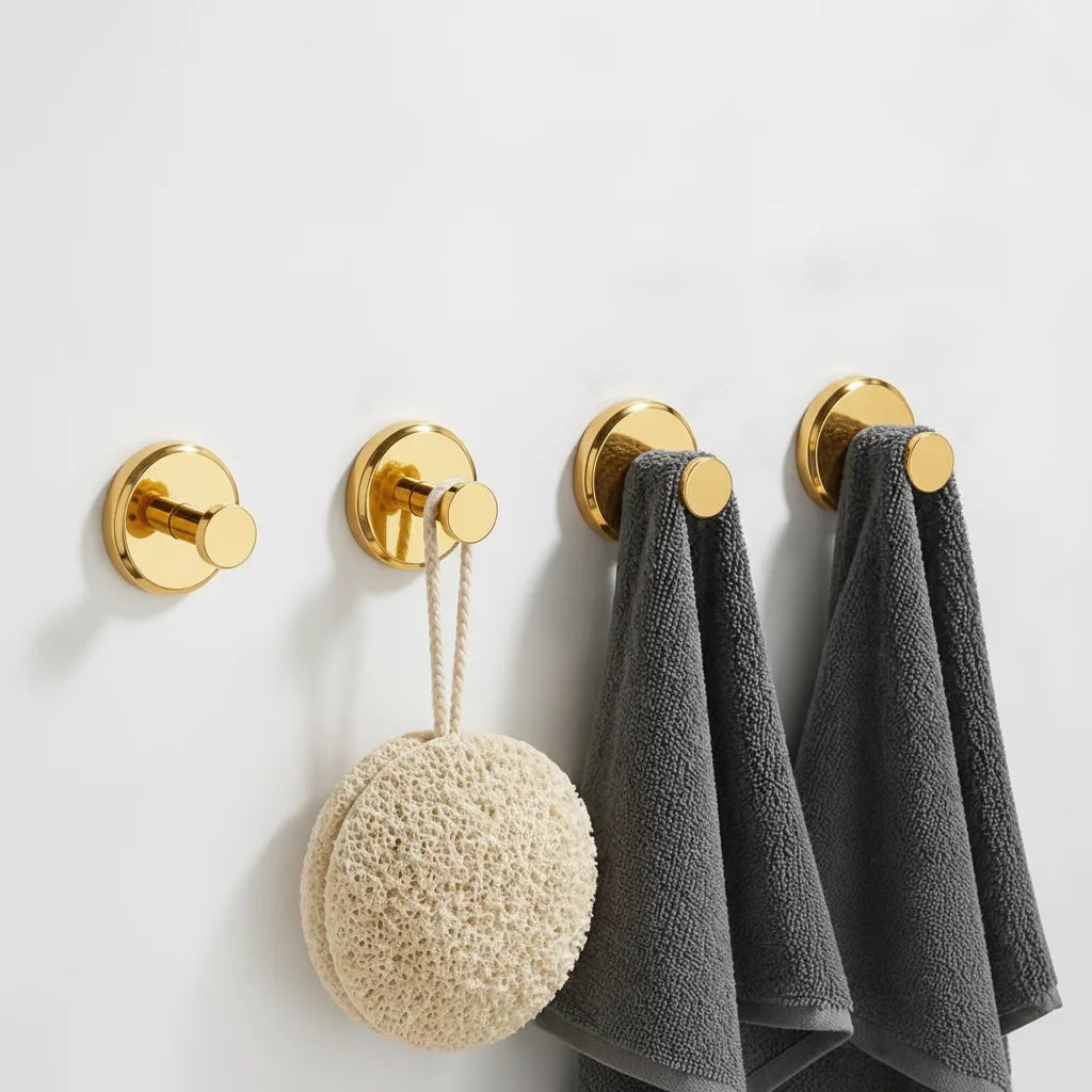 Wall Hooks Drill-Free Suction Cup Repositionable Set Of 4