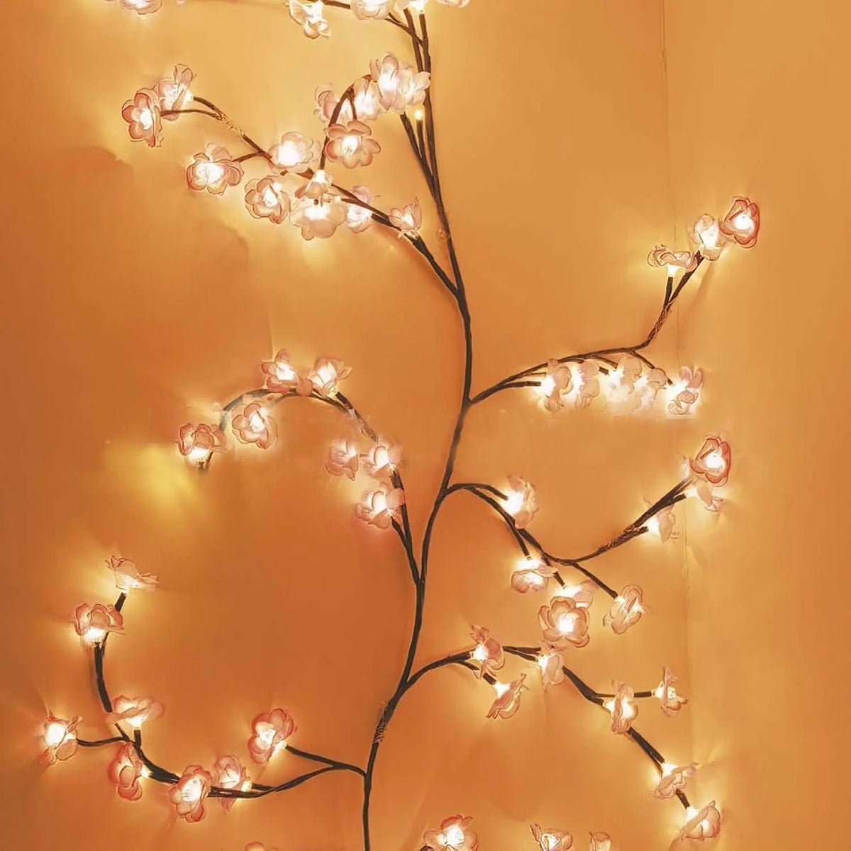 Wall Lamp Cherry Blossom Shapeable Copper Remote & USB