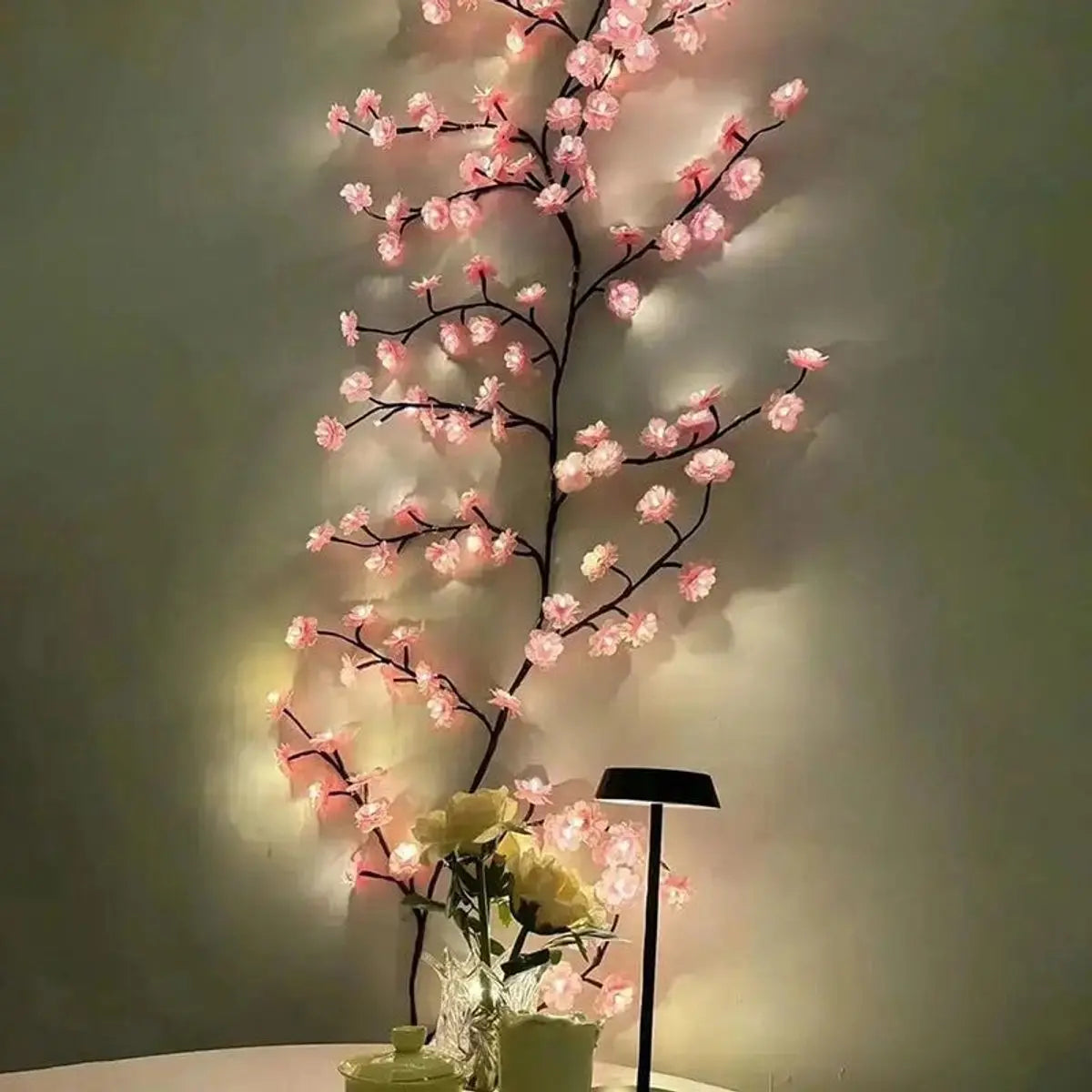 Wall Lamp Cherry Blossom Shapeable Copper Remote & USB