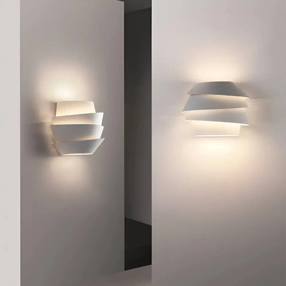 Wall Lamp Up & Down Layered Light Iron Housing
