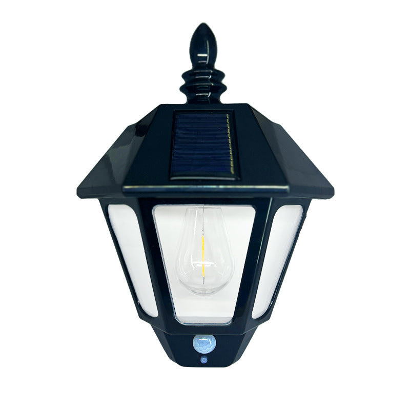 Wall Lantern Solar-Powered Weatherproof Fu Symbol