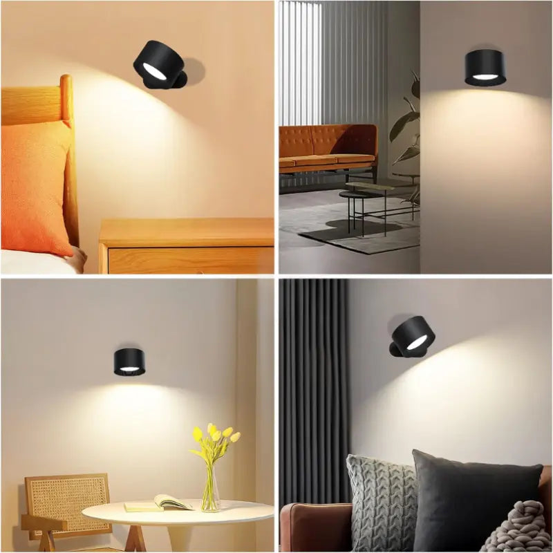 Wall Light 360° Swivel Head Touch Control USB Rechargeable