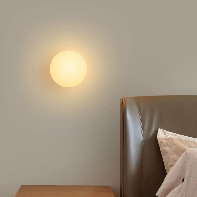 Wall Light Frosted Glass Globe G9 Socket Glare Free