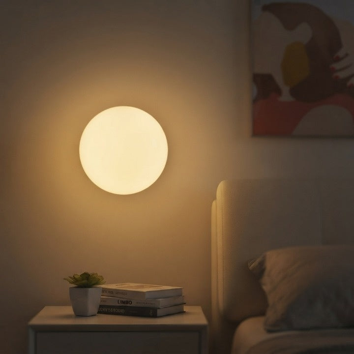 Wall Light Milky Glass Globe G9 LED Wall Mount