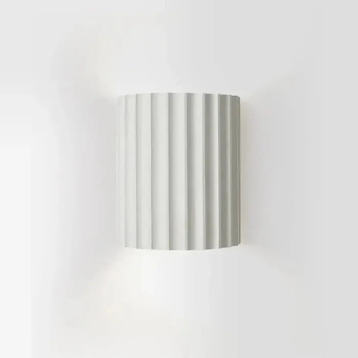 Wall Light Ribbed Resin Bidirectional Warm Light