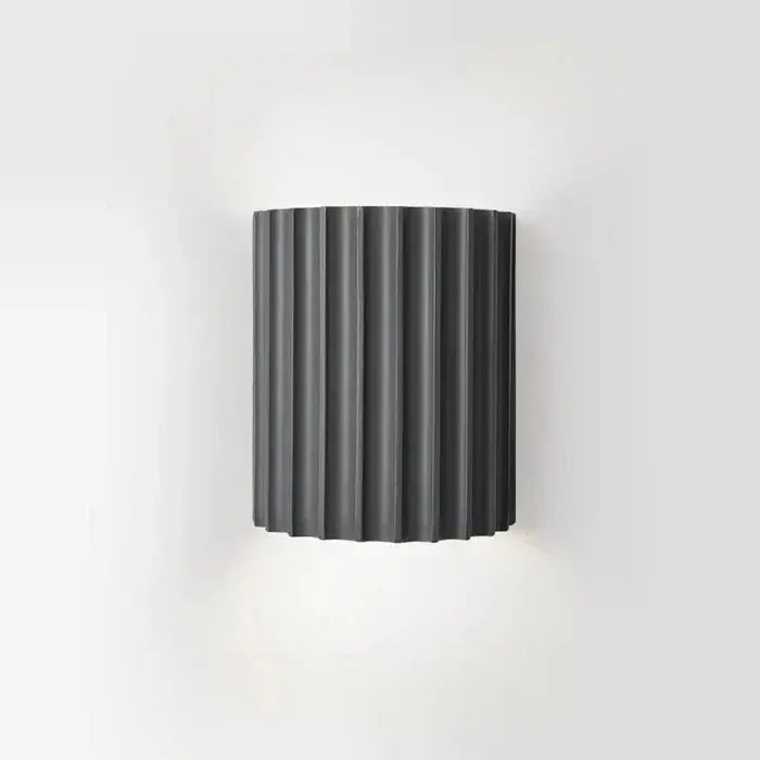 Wall Light Ribbed Resin Bidirectional Warm Light